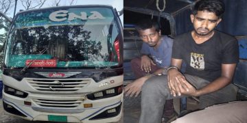 ৯৯৯-এ ফোন পেয়ে মহাখালী থেকে চুরি হওয়া এনা পরিবহনের বাস উদ্ধার