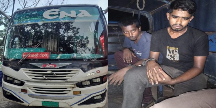 ৯৯৯-এ ফোন পেয়ে মহাখালী থেকে চুরি হওয়া এনা পরিবহনের বাস উদ্ধার