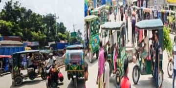 চাঁদা নিয়ে বিরোধ, চাঁপাইনবাবগঞ্জে বাস-ট্রাক চলাচল বন্ধ