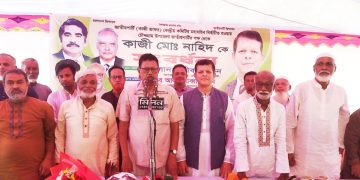 চৌদ্দগ্রামে কাজী নাহিদকে সংবর্ধনা, সরকারের প্রতি সহযোগিতার আশ্বাস জাতীয় পার্টির