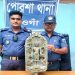 পোরশায় কাদা মাটির নিচে মিলল ২০ কেজি ওজনের দেবতার মূর্তি