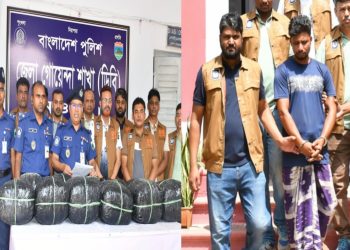 নওগাঁয় ডিবির অভিযানে ৪২ কেজি ৫০০ গ্রাম গাঁজাসহ আটক ১