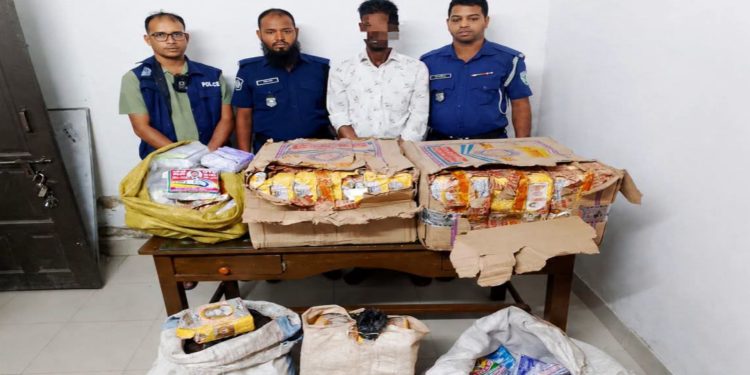 কানাইঘাটে ৪৩ হাজার ৬২০ শলাকা ভারতীয় বিড়িসহ গ্রেপ্তার ১