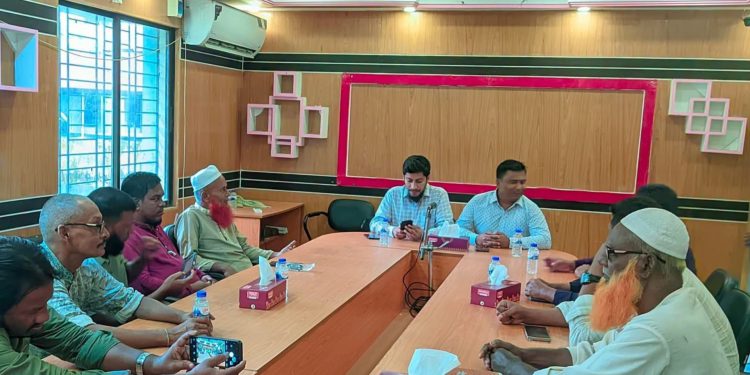 লাখাইয়ে নবাগত ইউএনওর সঙ্গে সাংবাদিকদের মতবিনিময়, বিদায়ী ইউএনওকে সংবর্ধনা