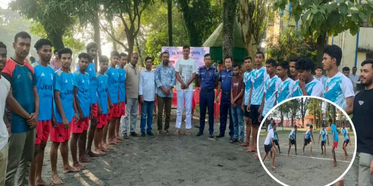 ‘মাদক ছেড়ে মাঠে চলো’ প্রতিপাদ্যে মধ্যনগরে কমিউনিটি পুলিশিং কাবাডি
