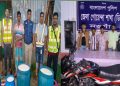 নওগাঁয় বিপুল পরিমাণ মাদকদ্রব্যসহ ১০ মাদক ব্যবসায়ী ও ৫ মাদকসেবী আটক