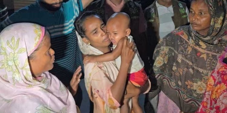গাইবান্ধায় ৪০ হাজার টাকায় বিক্রি হওয়া ১১ মাসের শিশু উদ্ধার