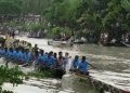 এক যুগ পর ইছামতীতে নৌকা বাইচ, নদীর দুই পাড়ে লাখো মানুষের ঢল