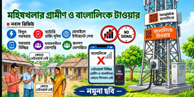 বিদ্যুৎ গেলেই ‘উধাও’ নেটওয়ার্ক, মধ্যনগরের মহিষখলায় দীর্ঘদিনের ভোগান্তি